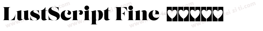 LustScript Fine字体转换